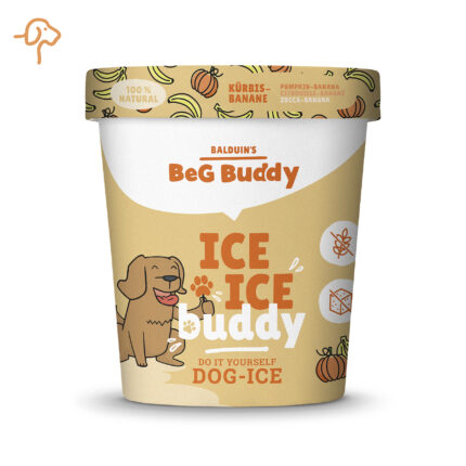 Balduins BeG Buddy Hundeeis &ndash; K&uuml;rbis-Banane | DIY Eispulver, einfache Zubereitung, vegan