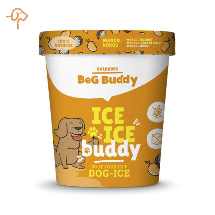 Balduins BeG Buddy Hundeeis &ndash; Mango-Kokos | DIY Eispulver, einfache Zubereitung, vegan