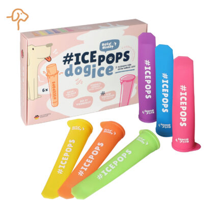 Balduins BeG Buddy Ice-Pops &ndash; 6 bunte Eisformen f&uuml;r Hundeeis, aus Silikon, BPA-frei